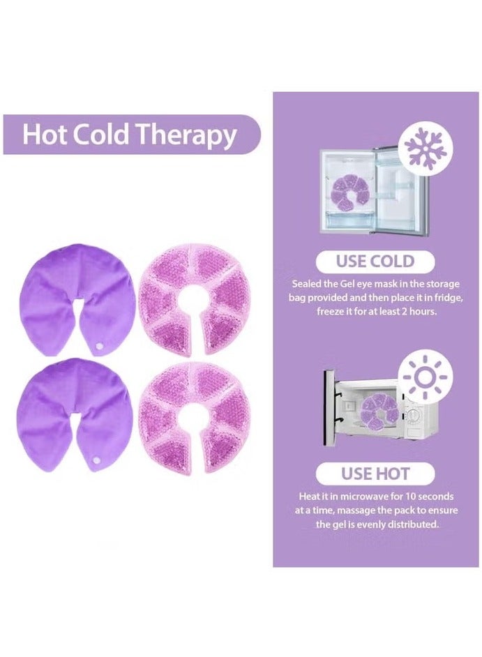 شراء جوي قطعتان من كمادات الثلج لعلاج الثدي، وسادة جل للرضاعة الطبيعية، تسكين آلام التهاب الضرع، تسكين آلام الحلمة أثناء الرضاعة الطبيعية، القنوات المسدودة، آلام الرضاعة، احتقان الثدي والتهاب الضرع - Image 3