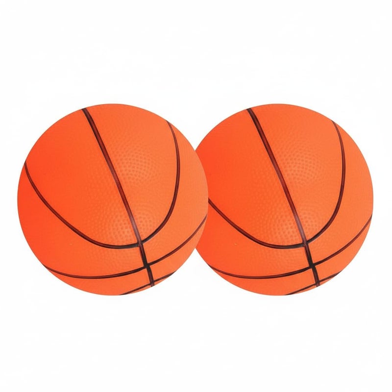 Gmefvr Basket Beech Ball Silicon Rubber Balloon Basketball Ball Multi Color Size 4 With Air Feeling Needle (2) - Image 1