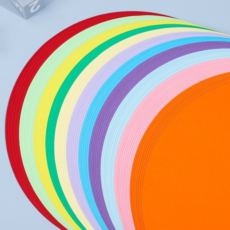 Color Cardboard Round Painting Handmade Sketch Paper Children'S Art Color Lead Painting Paper 250G Hard Thick Paper - Image 5