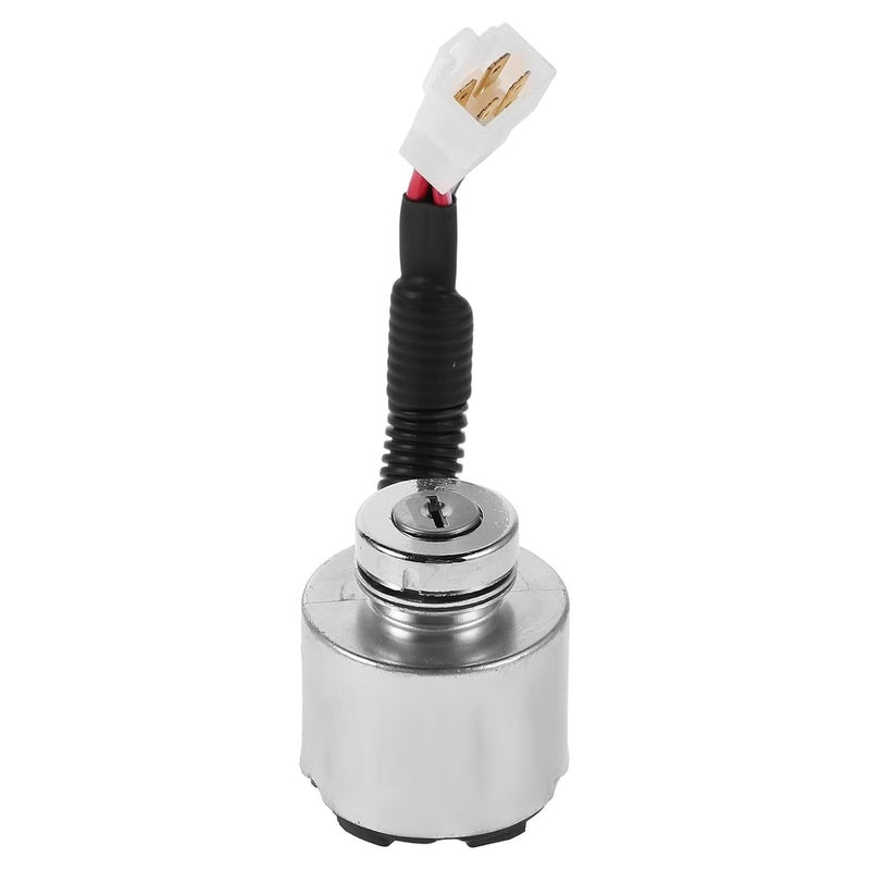 Ignition Switch Starter Lock Assembly with Keys for Kubota Tractor 55150 66101-55200 Compatible Vehicle and Equipment Replacement Marine Ignition Switch - Image 1