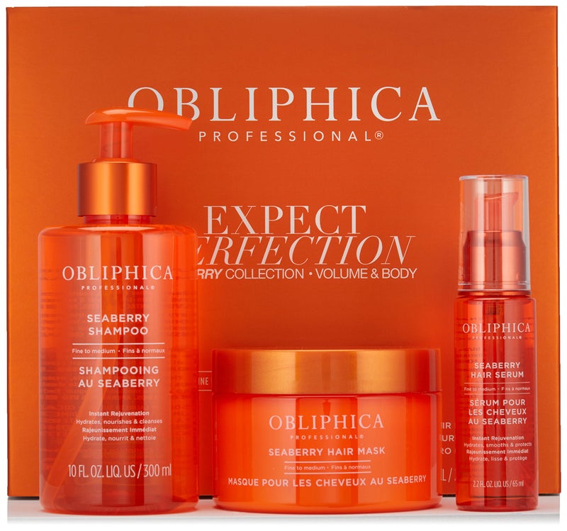 Obliphica Professional Obliphica Expect Perfection Volume Body Seaberry Collection Set Elevate Your Haircare Experience with Luxurious Volumizing and Bodifying Formulas for Beautifully Enhanced Hair