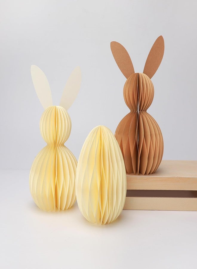WWT Easter Decorations, 4Pcs Easter Honeycomb DIY Table Centerpiece Set, Cute Table Centerpiece Decor for Easter Decors, Egg Hunt Supplies - Image 4
