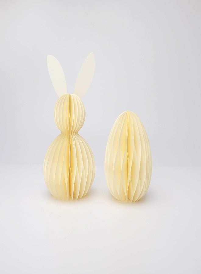 WWT Easter Decorations, 4Pcs Easter Honeycomb DIY Table Centerpiece Set, Cute Table Centerpiece Decor for Easter Decors, Egg Hunt Supplies - Image 3