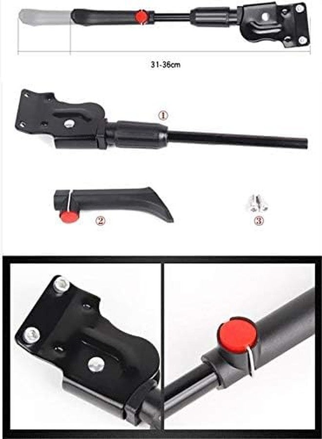 Linist مسند دراجة قابل للتعديل من لينيست - مسند جانبي عالمي للدراجات ذات الإطارات من 22 إلى 28 بوصة - أسود - Image 3