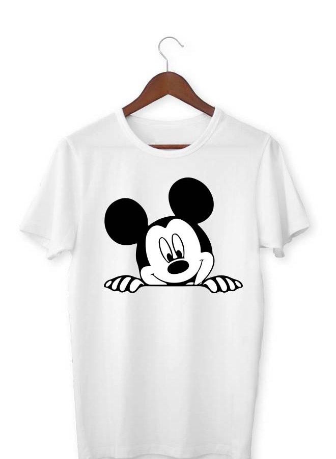 Men’s Soft T Shirt Printed Mickey Mouse