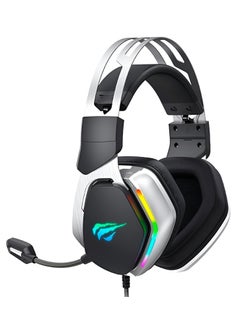 Generic HAVIT H2018U USB 7.1 Gaming Headphone with RGB Lighting and 3D Surround Sound - 50mm Speaker - Black  - Image 2