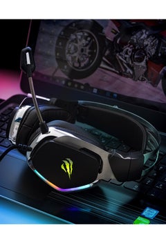 Generic HAVIT H2018U USB 7.1 Gaming Headphone with RGB Lighting and 3D Surround Sound - 50mm Speaker - Black  - Image 5