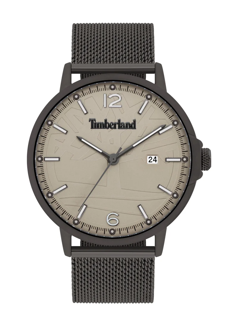 Timberland Coleridge Men's Watch 45mm Analog Grey Dial Purple Stainless Steel Strap