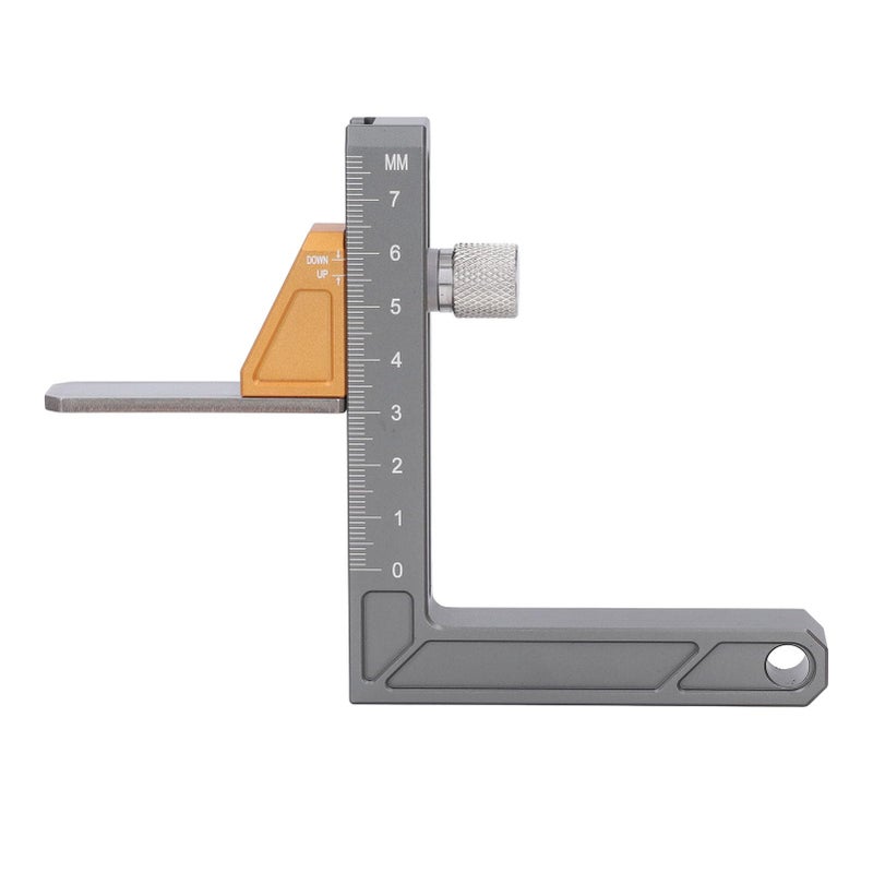 Aluminum Alloy Adjustable Height Gauge Metric Scale for Table Saw Woodworking Tool - Image 2