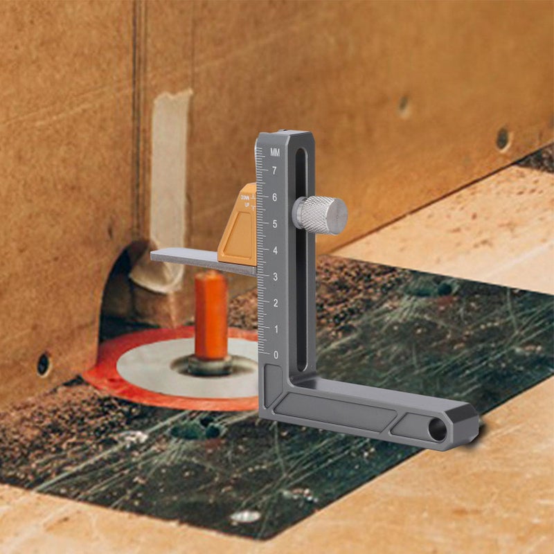 Aluminum Alloy Adjustable Height Gauge Metric Scale for Table Saw Woodworking Tool - Image 5