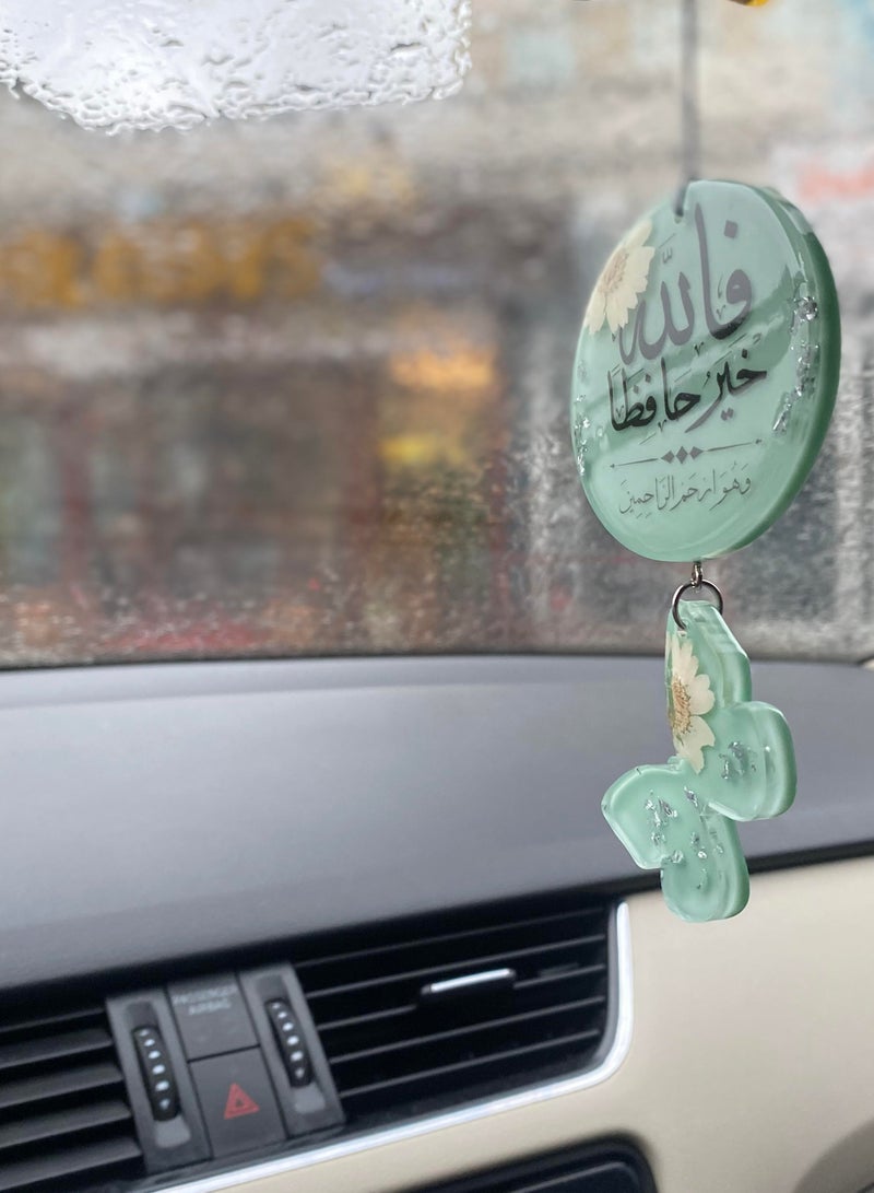 OLUDENIZ Car Accessory & Décor: Elegant Turkish Resin Pendant – Handmade Butterfly Design with Ayat Al-Kursi - Image 4