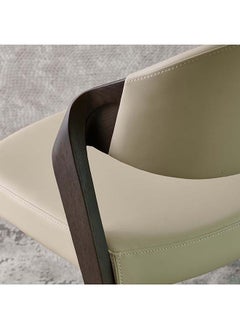 AL HUZAIFA FURNITURE American Athena Ashwood And PVC Dining Chair  - Image 4