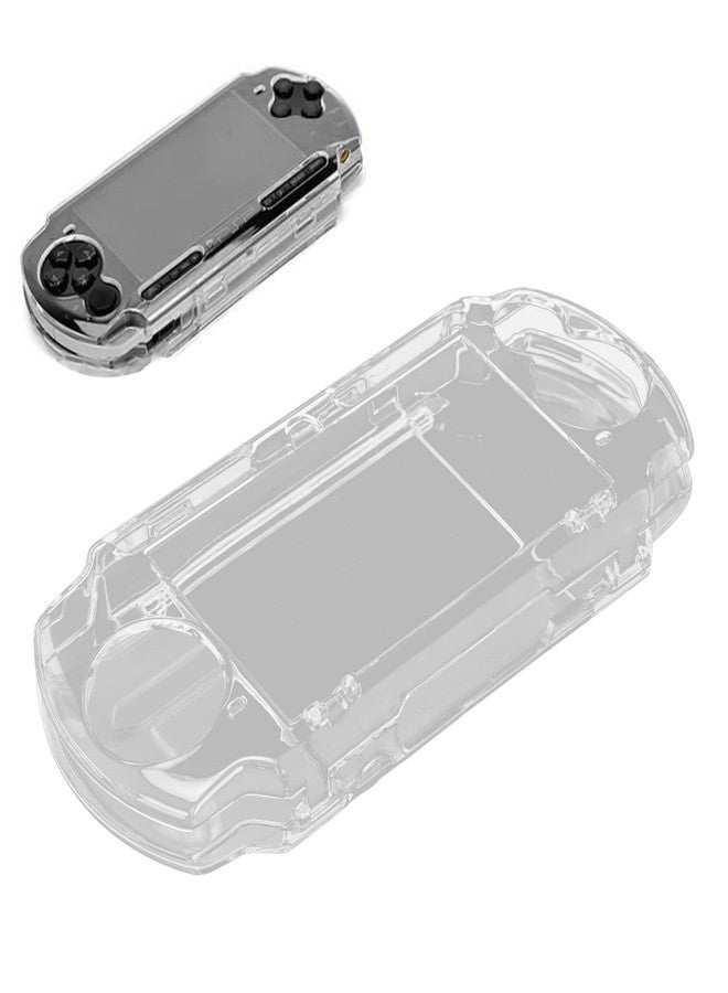 Pomya Protective Shell, for PSP 2000 3000 Game Console, Transparent Crystal Protective Cover Shell Skin, Full Housing Case with Movie Bracket, Shock/Scratch Resistant - Image 1