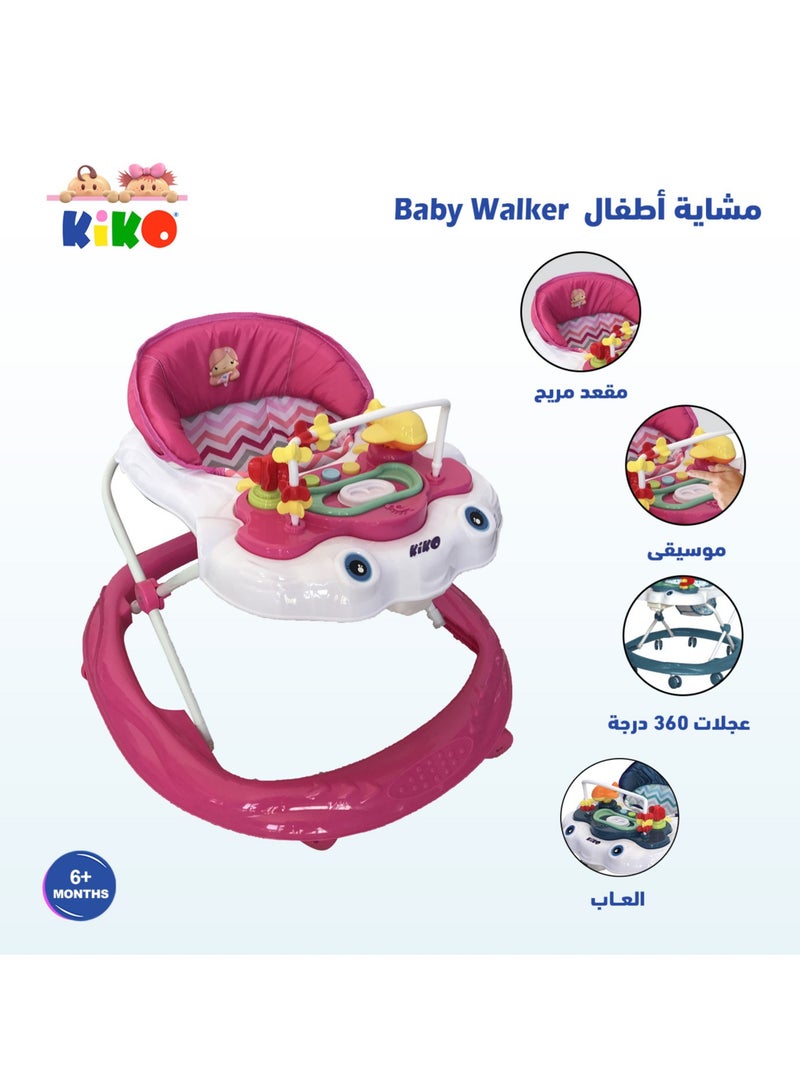 Kiko Baby Walker With Toys - Pink - Image 2