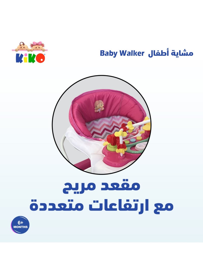 Kiko Baby Walker With Toys - Pink - Image 3