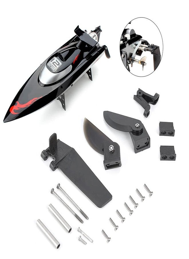 Shanrya Rc Boat Parts, Rc Boat Parts Steering Tail Rudder Parts Turn Fin Assembly Parts Accessory Tail Rudder Parts for FT012 Rc Rudder Boat Parts - Image 2