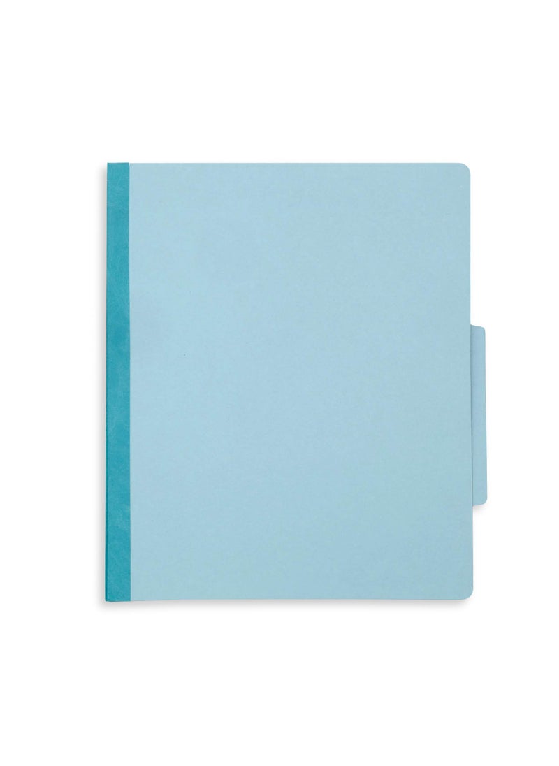 Blue Summit Supplies 10 Blue Classification Folders - 1 Divider - 2 Inch Tyvek Expansions - Durable 2 Prongs, for Medical Files, Law Client Files, Pressboard Classification Folders 1 Dividers Letter Size, Blue, 10 Pack  - Image 4
