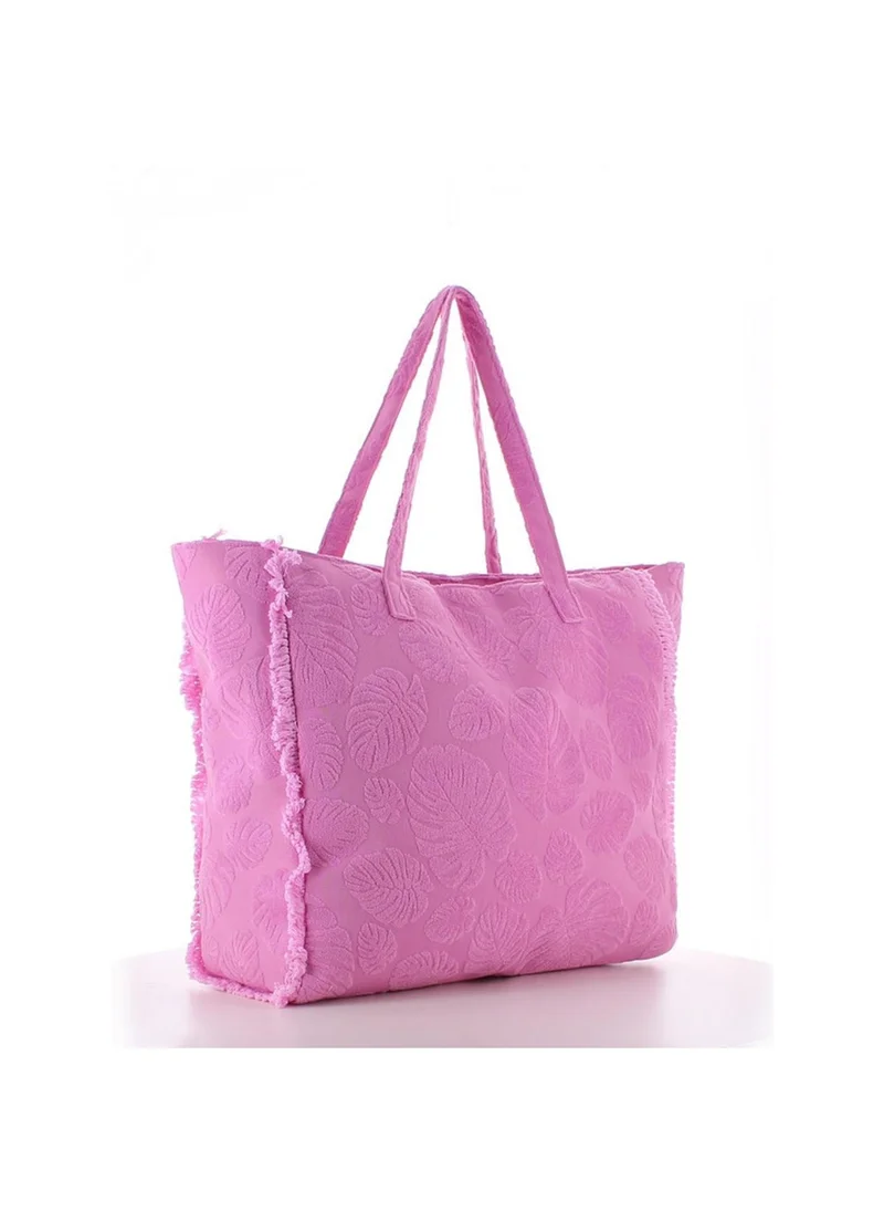 مارينا جالانتي Marina Galanti Women's Lotzorai Terry-Effect Fabric Beach Bag – Fuchsia