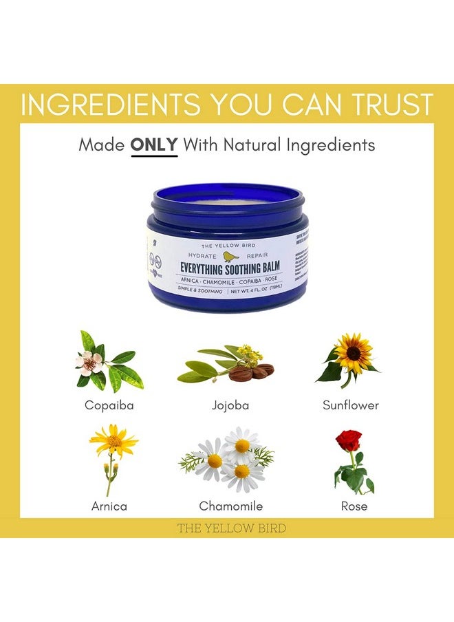 The Yellow Bird - Yellow Bird Natural Soothing Foot & Body Balm - Everything Skin Moisturizer, Organic Itch Relief Cream, Baby Diaper Balm, Soothing Gentle Moisturizer - Image 1
