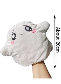 Generic 20cm White Hand Puppet Plush Toy Lankybox Paper Box Doll Soft Plush Doll Boy Girl Birthday Gift  - Image 2