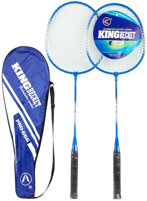 King Becket Badminton Racket Set Blue