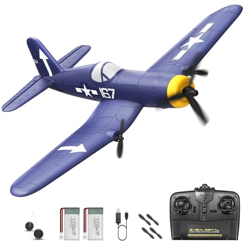 HAWK'S WORK HAWKS WORK 3 Channel RC Plane F4U Corsair Remote Control Warbird Ready to Fly 24GHz 6axis Gyro Stabilizer Easy to Fly for Kids Beginners - Image 1