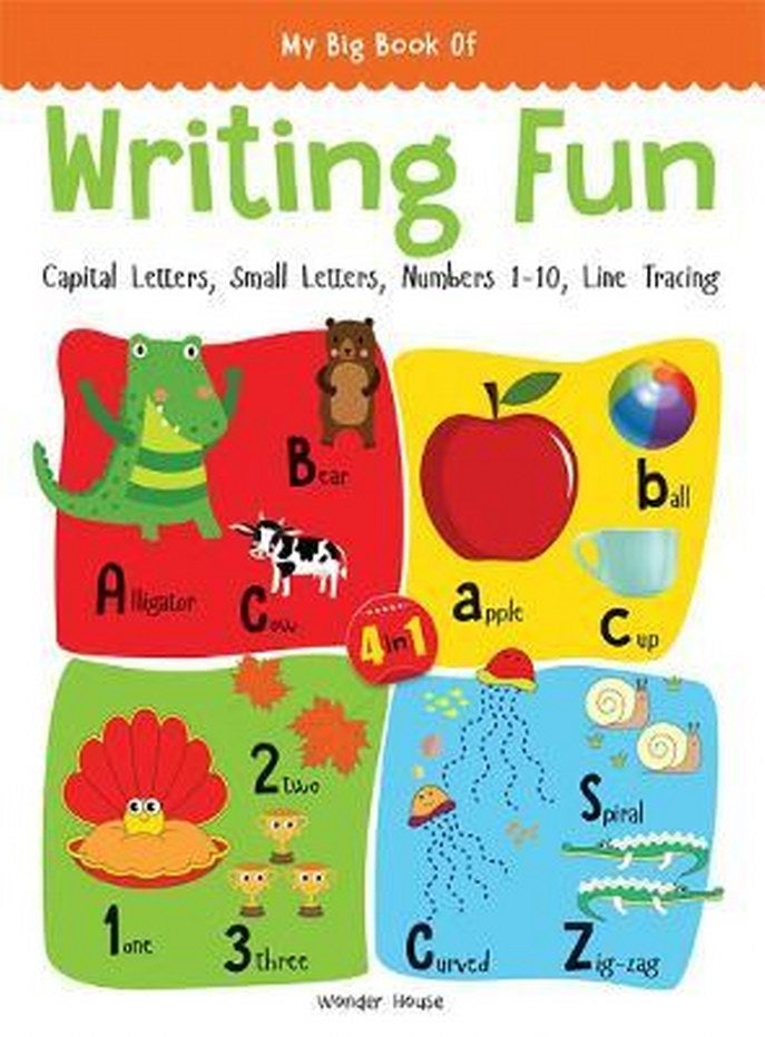 My Big Book of Writing Fun : Write And Practice Capital Letters, Small Letters, Numbers 1 To 10 And