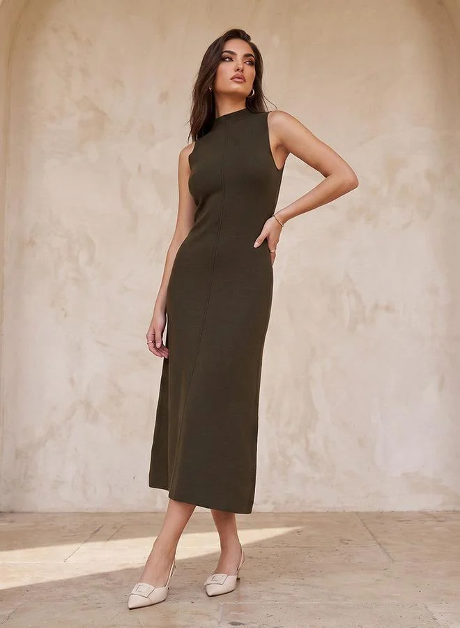 سبلاش فيڤ Smart Midi Dress with High Neck