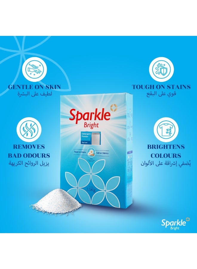 سباركل برايت  مسحوق غسيل سباركل برايت 1.5 كجم – للغسالات الأمامية، لجميع أنواع الأقمشة - Image 4