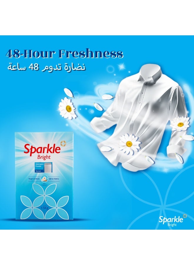 سباركل برايت  مسحوق غسيل سباركل برايت 1.5 كجم – للغسالات الأمامية، لجميع أنواع الأقمشة - Image 5
