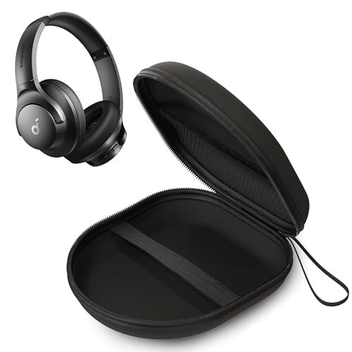Sounce Headphone Case for Anker Q20i Bluetooth Headphone | Portable Carrying Case Cover | Hard EVA Shell Travel Storage Case with Shockproof, Waterproof, and Premium Protective Cover – (Black) - Image 1