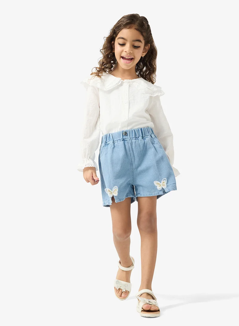 Pinata Light Blue Denim Shorts