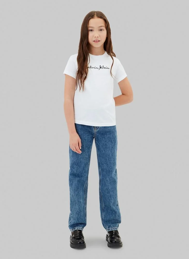 Textured Logo Slim T-Shirt