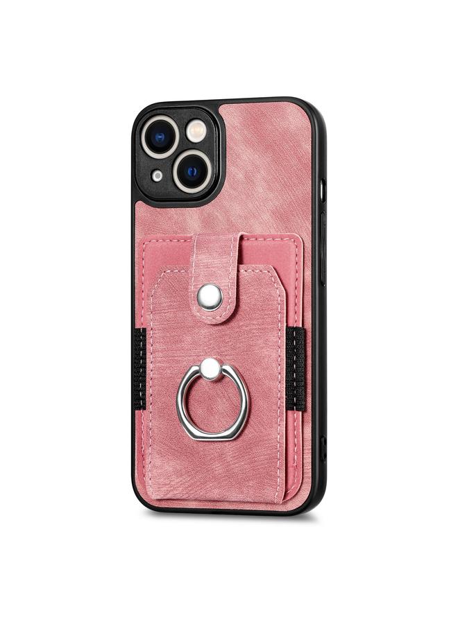 S-TOP Case For iPhone 11 Retro Skin-feel Ring Card Wallet Phone Case - Image 2
