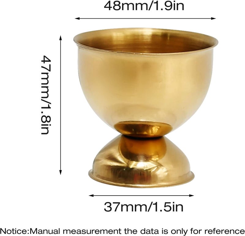 UOIENRT Stainless Steel Egg Cups, Gold Egg Holder Set of 8 for Hard Soft Boiled Eggs Kitchen Tool - Image 2