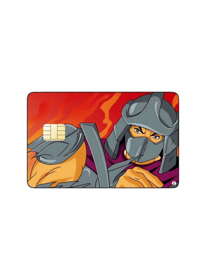 RKN PRINTED BANK CARD STICKER Animation Shredder From Mutant Ninja Turtles - Image 1