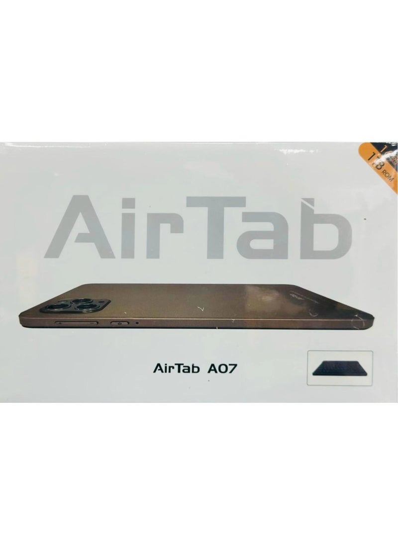 AirTab - A07 Tablet with Arabic Keyboard, 7 inch FHD Screen, 1TB Internal Memory, 16GB RAM - with Powerful 8000mAh Battery Black - Image 1
