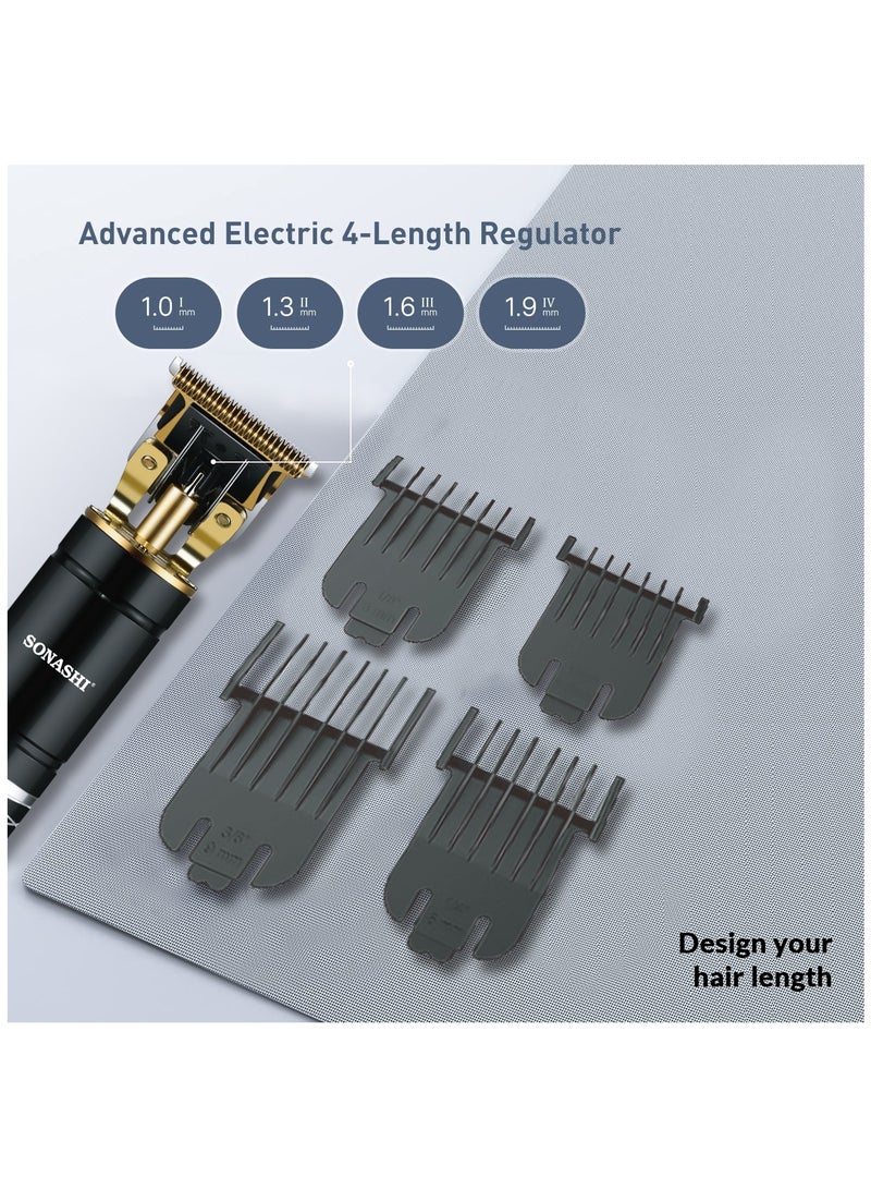 SONASHI Rechargeable Professional Hair Clipper With HighCapacity Battery And Fast Charging Continuous Working Time 25 Hours With Cordless For Men  SHC-1058 Black - Image 4