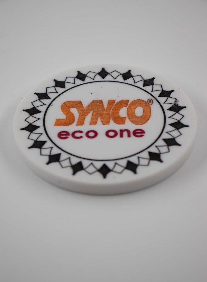 سينكو قرص لعبة الكاروم Synco Jumbo كبير الحجم للغاية، ألوان متنوعة، قطعة واحدة (Eco 72X8 مم) - Image 3