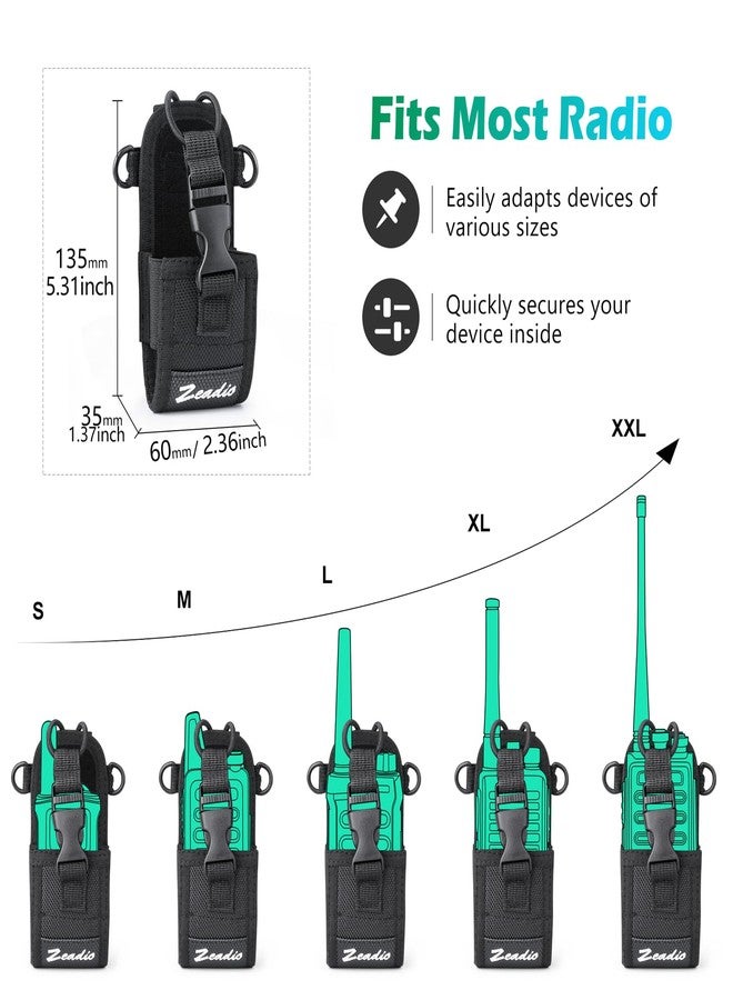 Zeadio Versatile Pouch Case Holder for GPS Phone Two Way Radio ZNC-D, Pack of 2 - Image 4