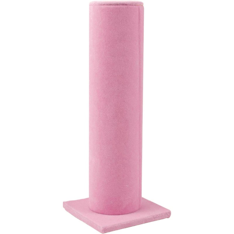 AUEAR, Velvet Vertical Tower Display Bracelet Tower Vertical Hair Band T-Bar Display Holder for Headband Scrunchie (Pink, Square Bottom, 1-Pack) - Image 1