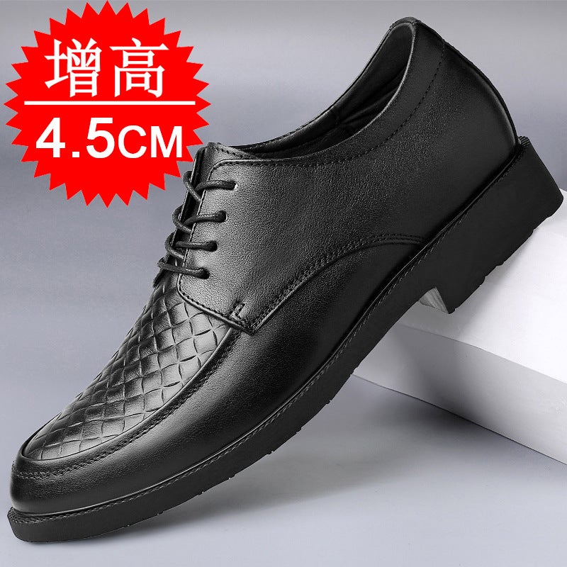 Dress Invisible Height-Increasing Casual Leather Shoes Men'S 4.5Cm Wedding Shoes Korean Style Height-Increasing Shoes For Men - Image 2