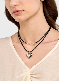 Ginger Layered Heart Pendant Necklace  - Image 4