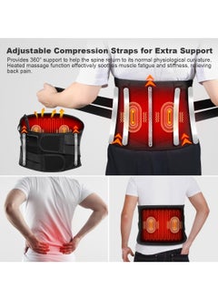 Cordless Heating Pad Back Massager, Brace for Lower Back Pain Relief, Heated Back Brace Vibration Wrap, with Rechargeable Battery, Warmer Lumbar Support Belt, with Massage for Cramps (XL) - pzsku/ZFA54C0DD1E17A1E5D628Z/45/_/1724773930/30ca47f8-ba4f-4004-86b5-ea484a9124b4