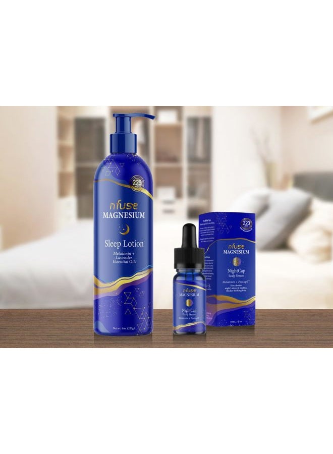 nfuse Magnesium Sleep Lotion with Melatonin and Lavender Essential Oils | Deep Relaxation & Sleep (8 oz) - Image 5