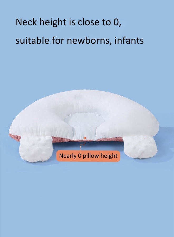 Aissiora Baby neck pillow Baby shaping pillow Baby head shaping pillow Prevent and correct flat head Pure cotton baby pillow Suitable for newborns - Image 3