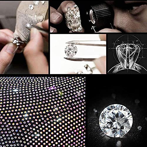 MACHSWON Car Rear View Mirror with Crystal Diamonds Bling Rhinestones Car Rear View Mirror for Women,Car Interior Trim,Best Birthday Holiday Gift Car Rearview Mirror Cover Elastic Decoive Cover with Shiny - Image 4