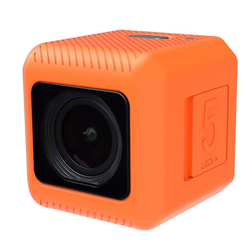 RunCam 4K FPV Camera 1080P HD Micro Action Camera 145 Degree FOV NTSC PAL Switchable for FPV Racing Drone and Sport Video Recording Orange with 128g SD Card - Image 1