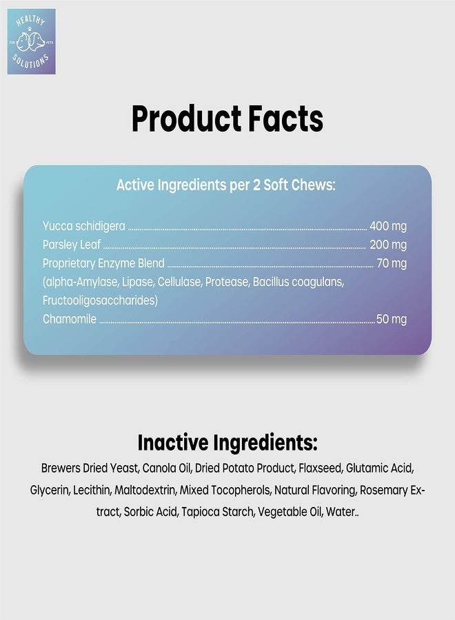 هيلثي سيلوشنز فور بيتس رادع للكلاب التي تأكل البراز - مضغ كوبروفاجيا نو بو يمنع الكلب من أكل البراز - مضغ معزز بمُنعش للفم، وإنزيمات، وبروبيوتيك للمساعدة في تخفيف هذه العادة السيئة والتخلص منها | 60 قطعة - Image 5