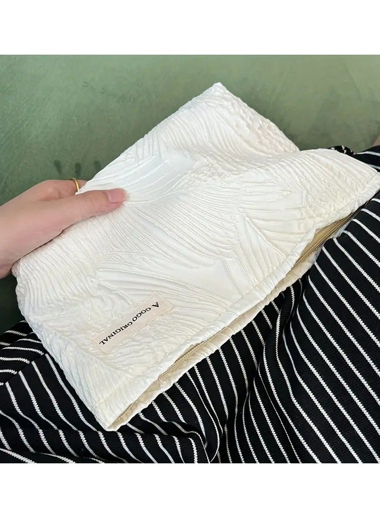 روزينو 1pc basho ورقة تصميم سعة كبيرة سحاب حقيبة مستحضرات التجميل مناسبة للنساء السفر في الهواء الطلق - Image 2